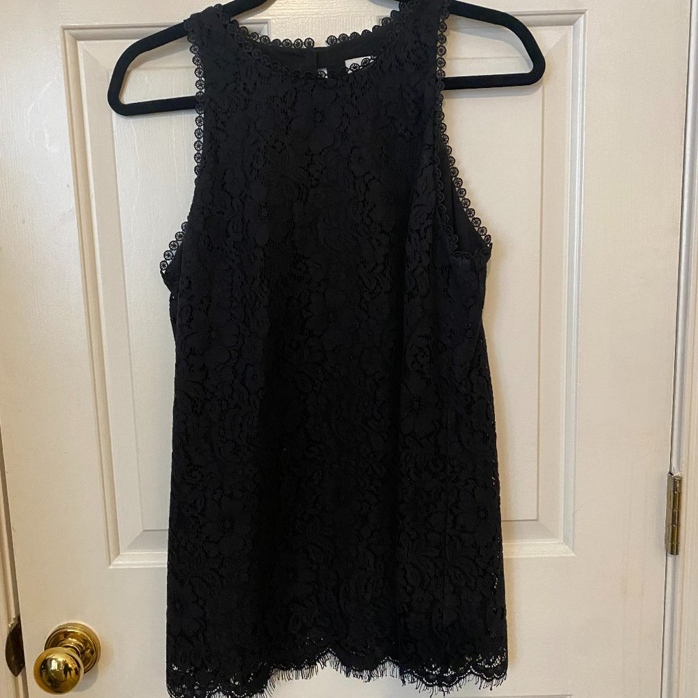 CABI Black Sleeveless Tunic_Size Med